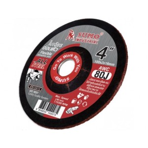 ใบเจียรเหล็ก 4" (100x2mm) AWC80J สีแดง SUMO