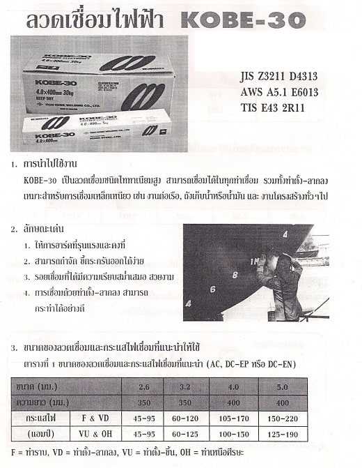 ลวดเชื่อม KOBE